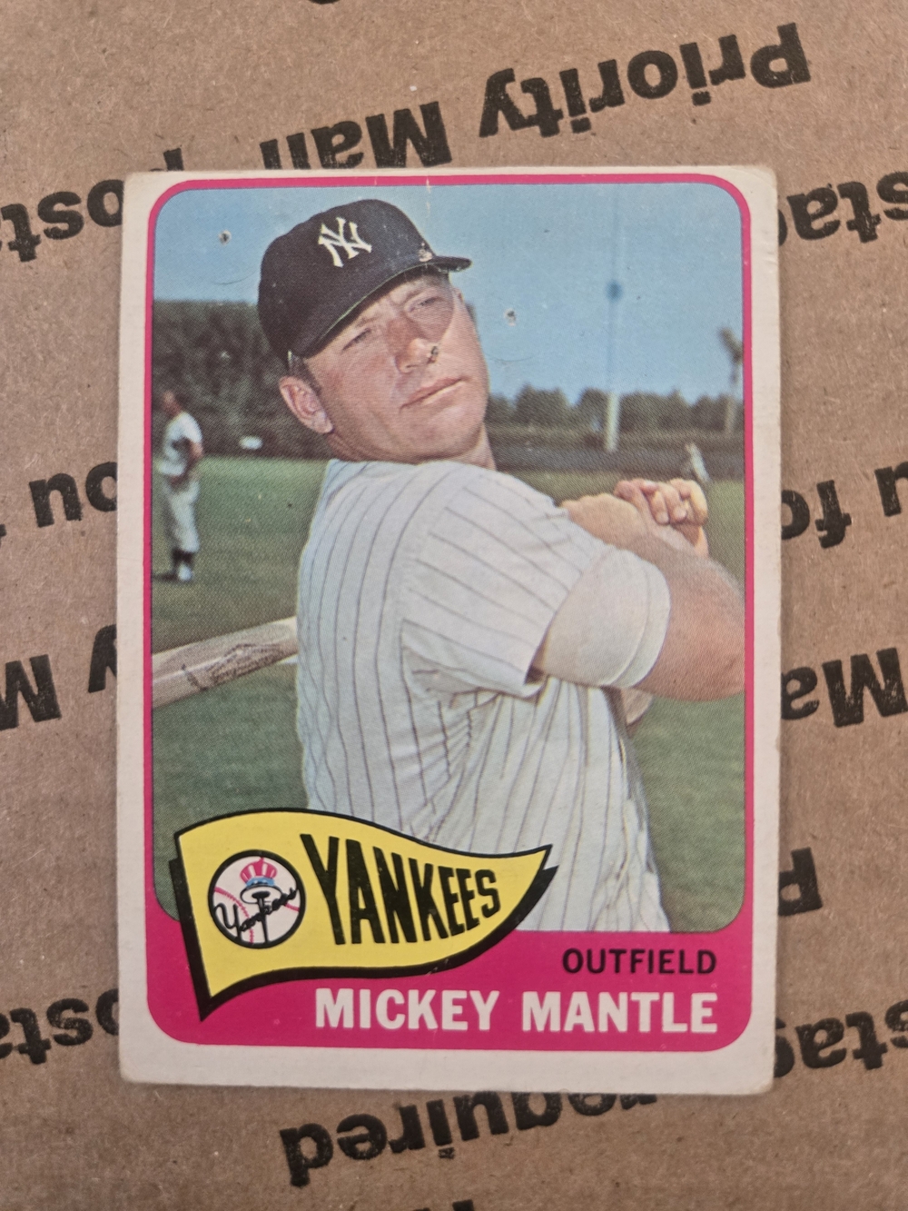 Topps Mickey Mantle Yankees Card 1965
